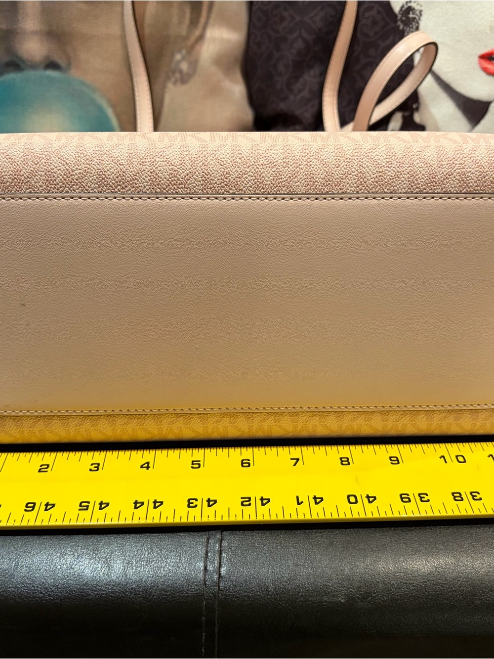 Michael Kors Blush Pink Signature Tote with Gold Hardware - Picture 5 of 6